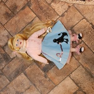 Brass Key Porcelain Doll